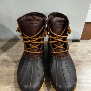 Sperry Brown Rain Boots